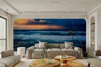 A classic sea storm wallpaper for walls.

