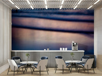 A serene blurred figure wall mural for your decor.


