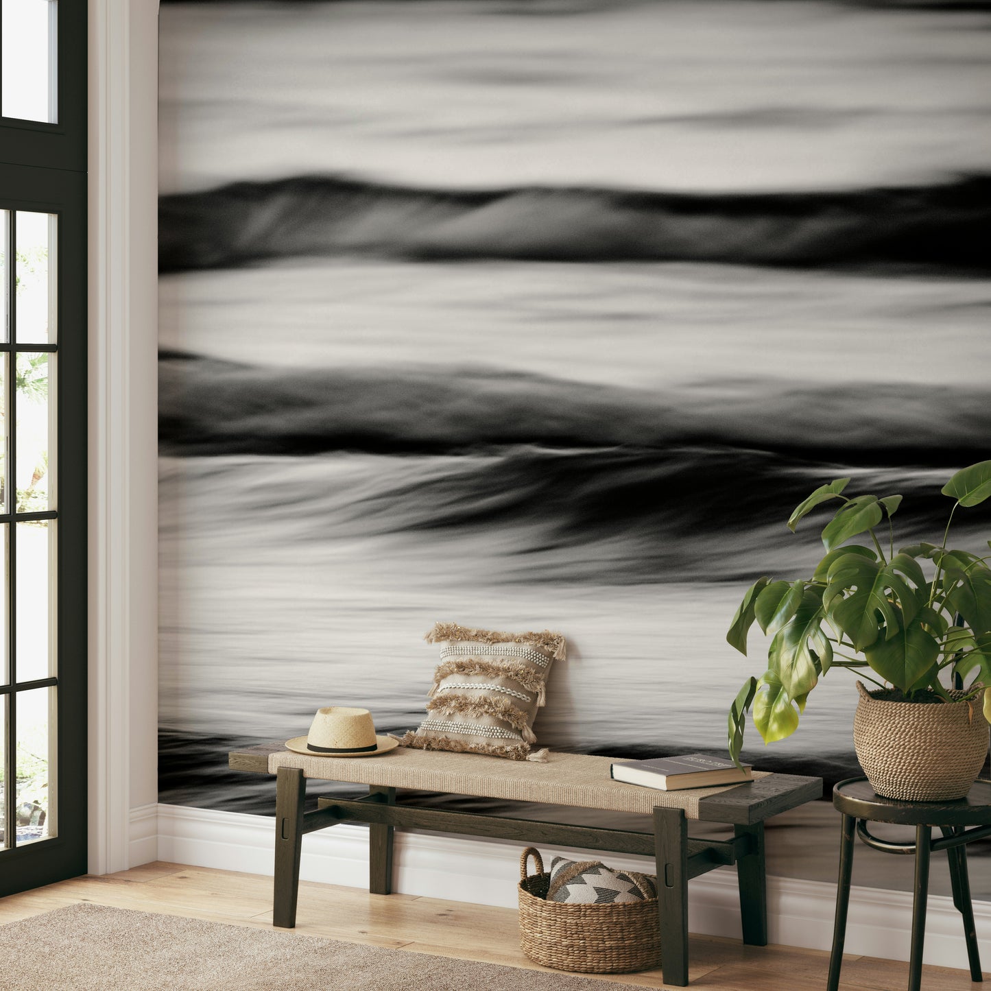 A serene ocean motion wall mural for your decor.

