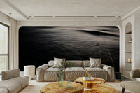A beautiful dark evening sky wallpaper mural with soft light.

