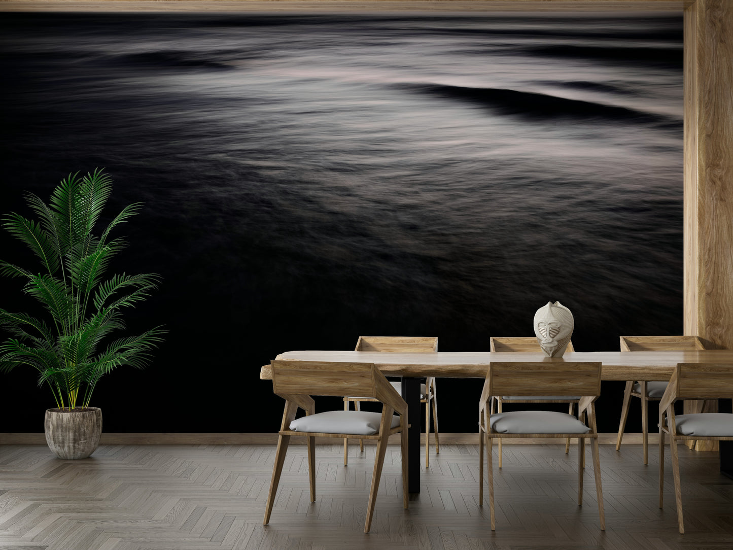 A serene twilight vista wall mural for your decor.


