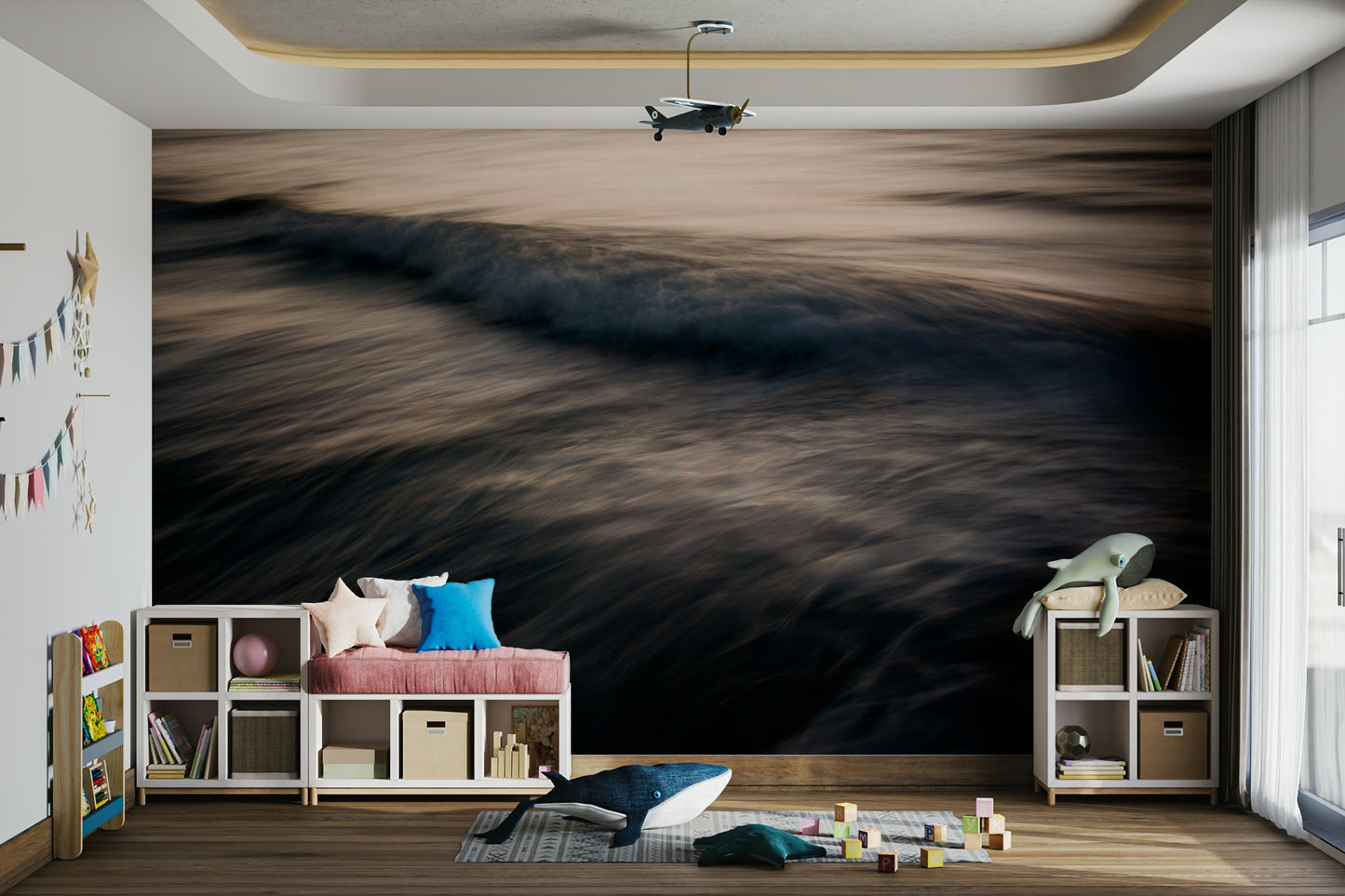 A classic twilight abstract wallpaper for walls.

