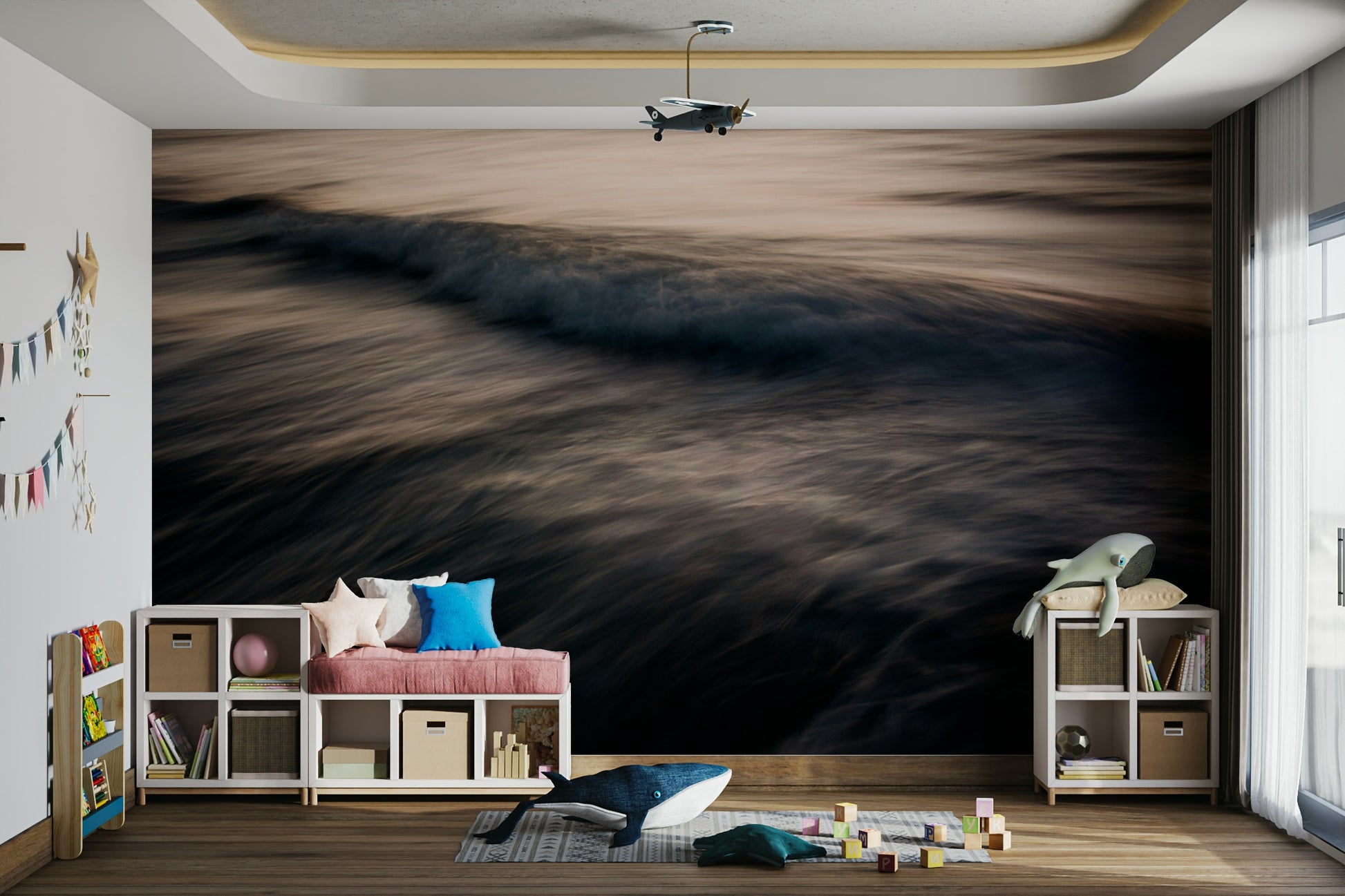 A classic twilight abstract wallpaper for walls.

