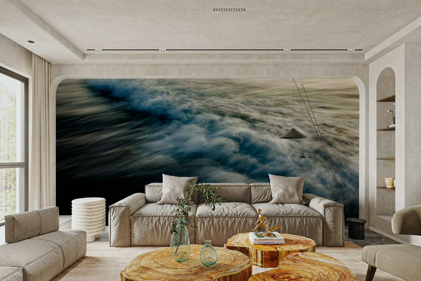 A serene ocean motion wall mural for your decor.

