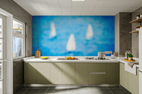 A classic ocean wallpaper for walls with sailboats.

