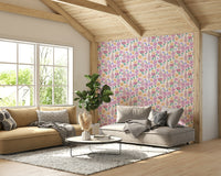 A classic garden design wallpaper for walls.

