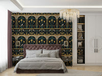 A calming sophisticated design wallpaper mural that defines a space.

