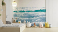An artistic tone-on-tone mural for home decor.

