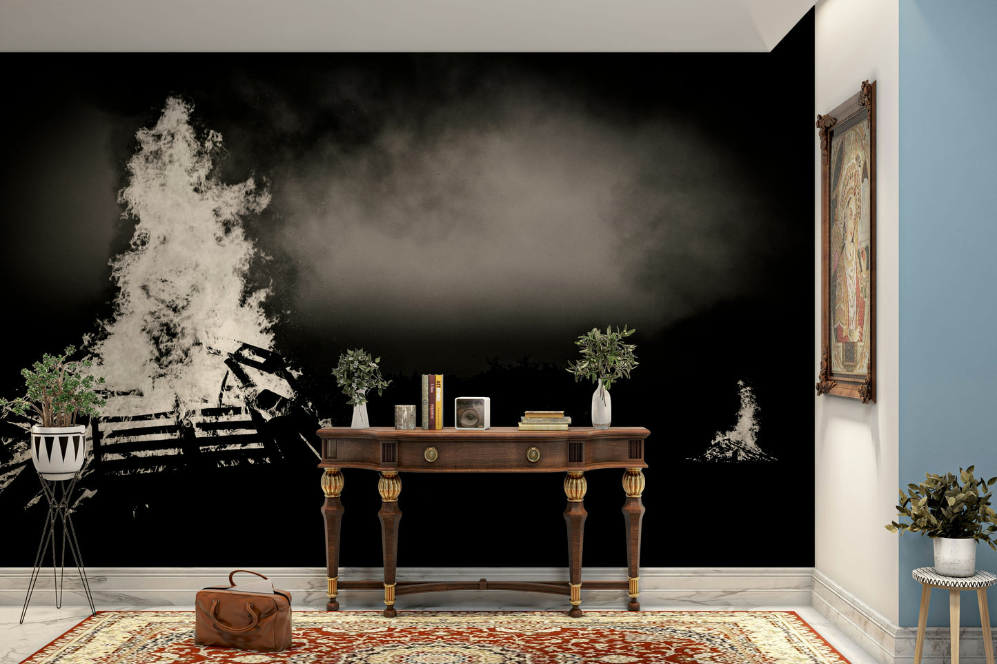 A classic holiday theme wallpaper for walls.

