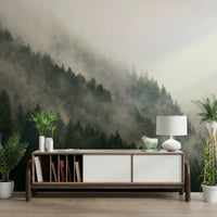 A contemplative forest scene wallpaper mural for a feature wall.

