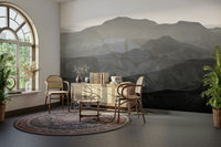 A beautiful panoramic view wall mural for a living room.

