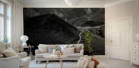 A beautiful desert mountain wallpaper mural for a modern home.

