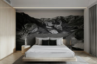 A beautiful panoramic view wall mural for a living room.

