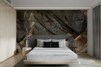 A beautiful desert mountain wallpaper mural for a modern home.


