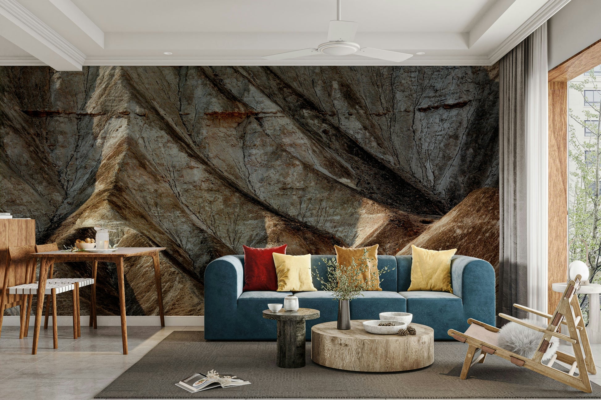 A contemplative desert vista wallpaper mural for a feature wall.



