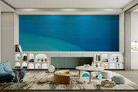 A beautiful Dead Sea wallpaper mural with salt formations.


