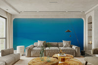 A beautiful panoramic wall mural for a living room.

