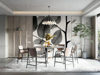 A contemplative natural theme wallpaper mural for a feature wall.

