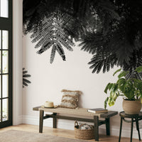 A beautiful forest canopy wallpaper mural for a modern home.

