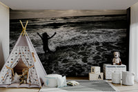 A beautiful wide-angle wall mural of a serene scene.

