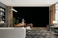 A contemplative stylish office wallpaper mural for a feature wall.

