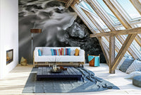 A contemplative woodland stream wallpaper mural for a feature wall.

