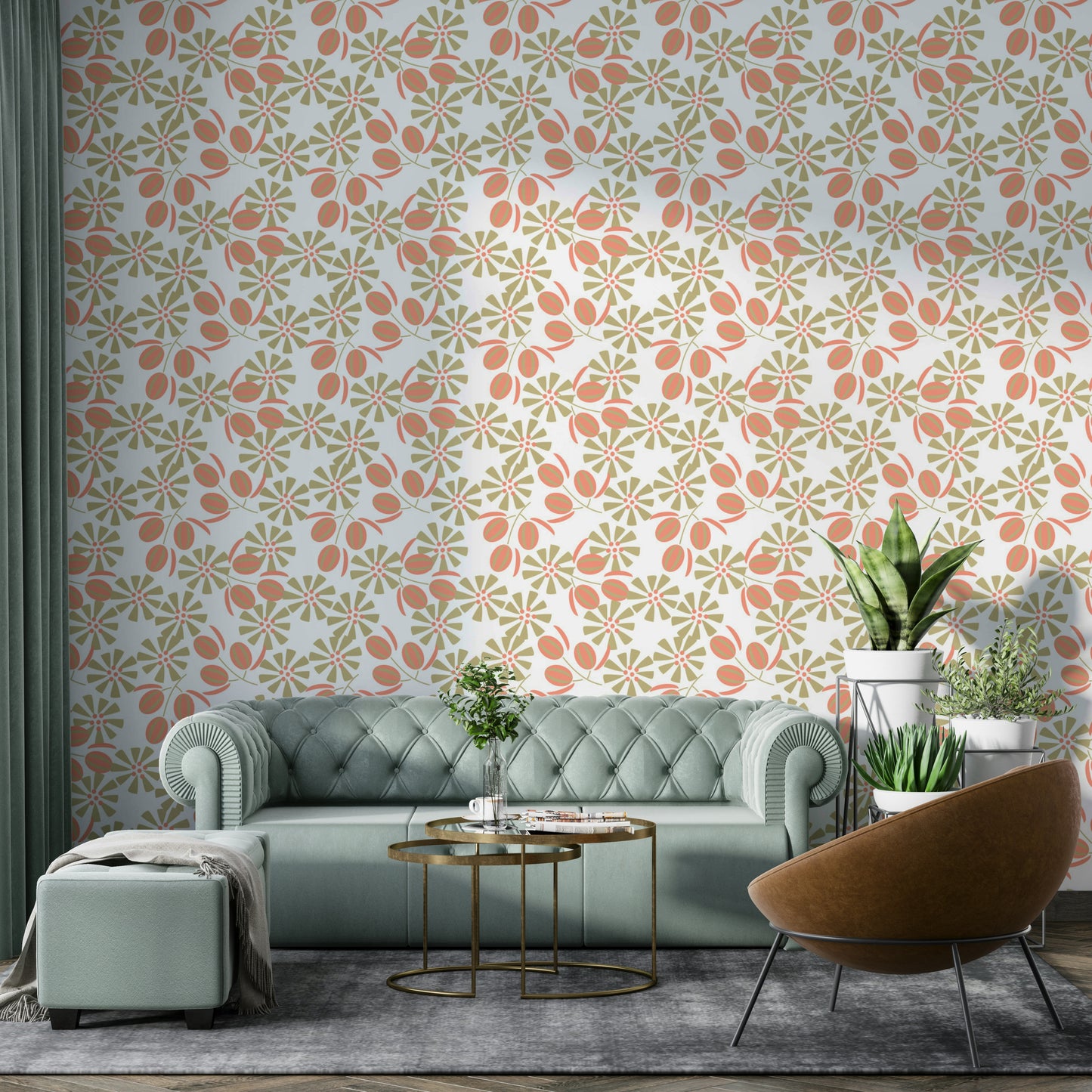 A contemplative blossom time wallpaper mural for a feature wall.


