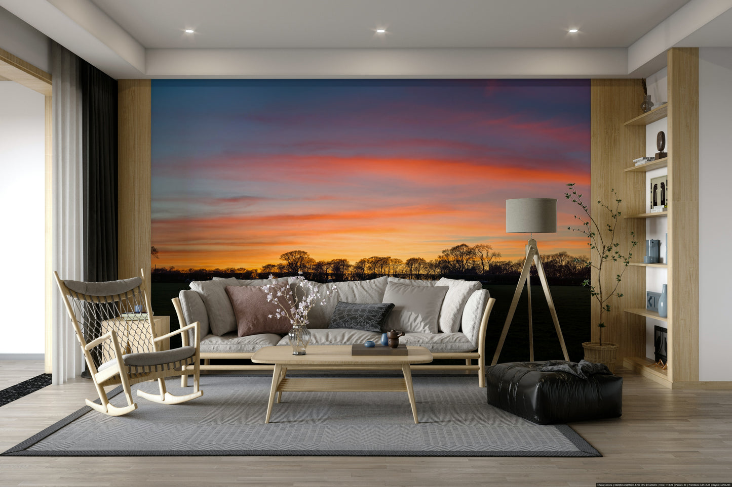 Serenity in Shadows Wall Mural