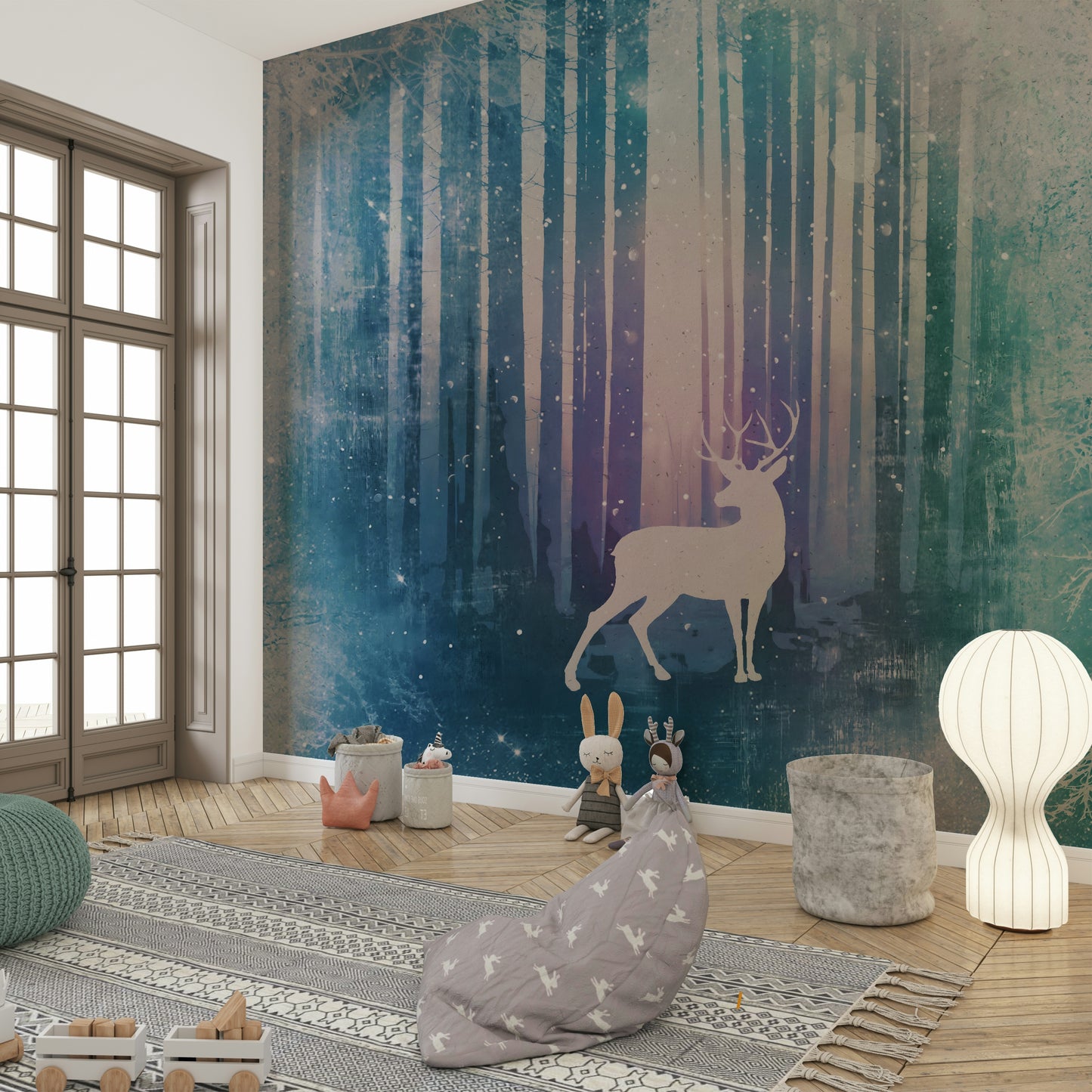 Silent Winter Woods Wall Mural