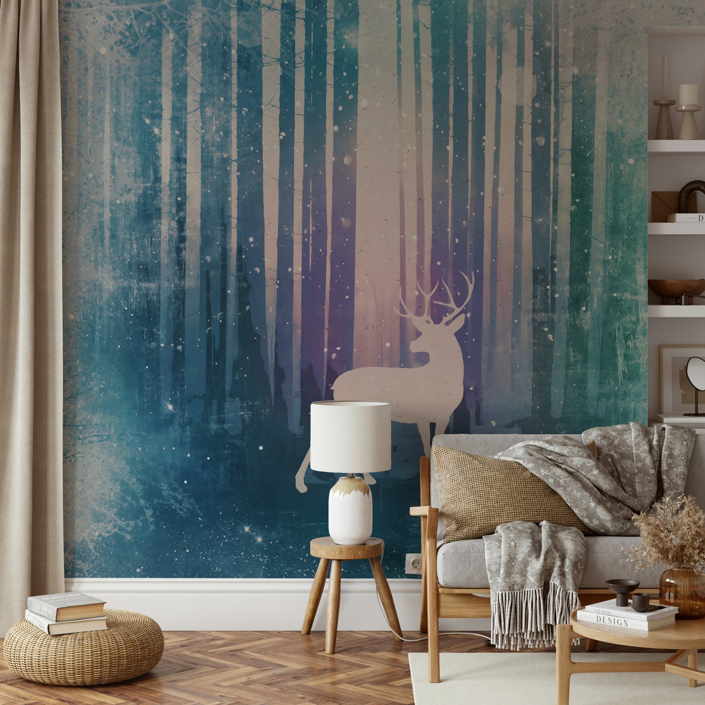Silent Winter Woods Wall Mural