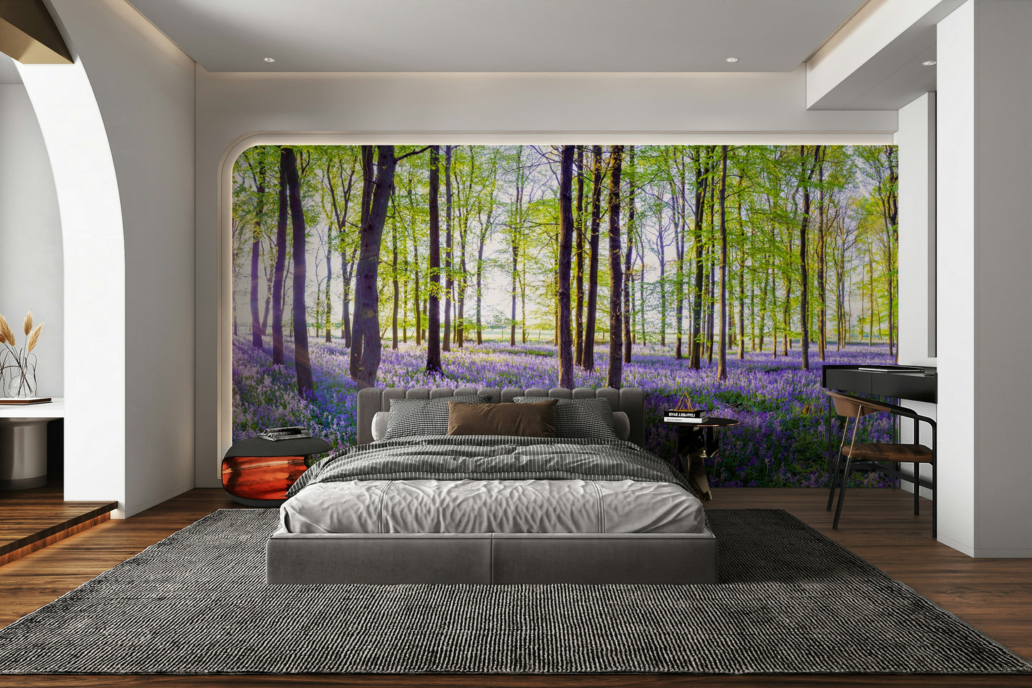 Woodland Bloom Panorama Wall Mural