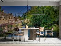 A classic English scene wallpaper for walls.

