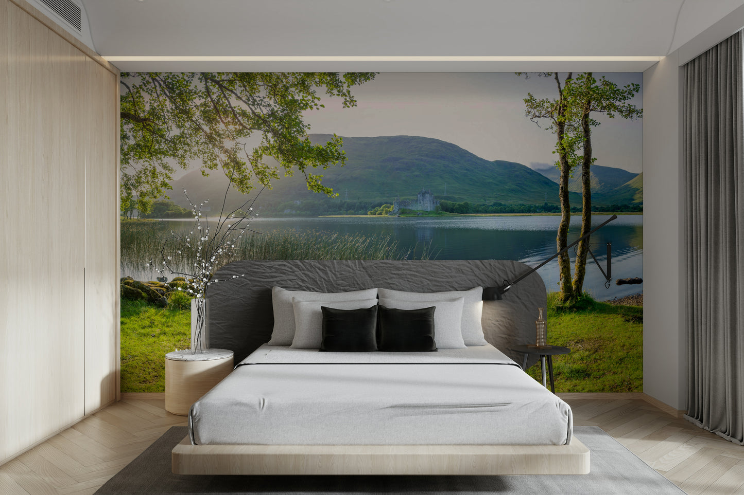 A tranquil Scottish glen wall mural for your decor.

