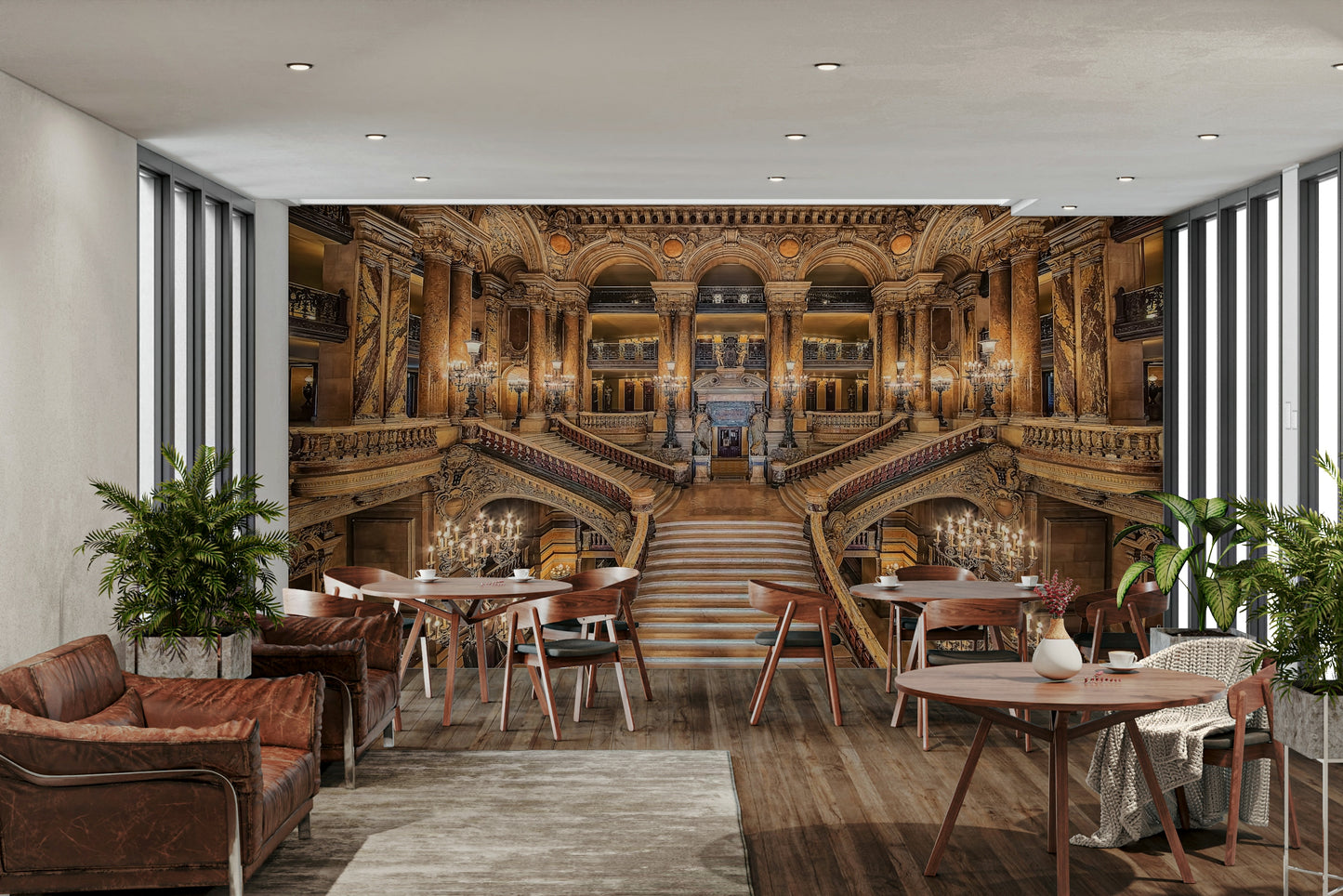 A serene elegant design wall mural for your decor.

