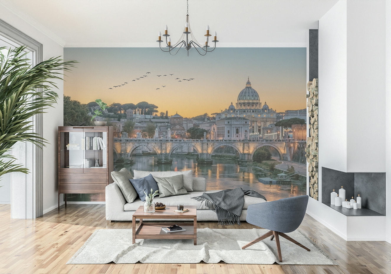 Rome's Golden Hour Wall Mural