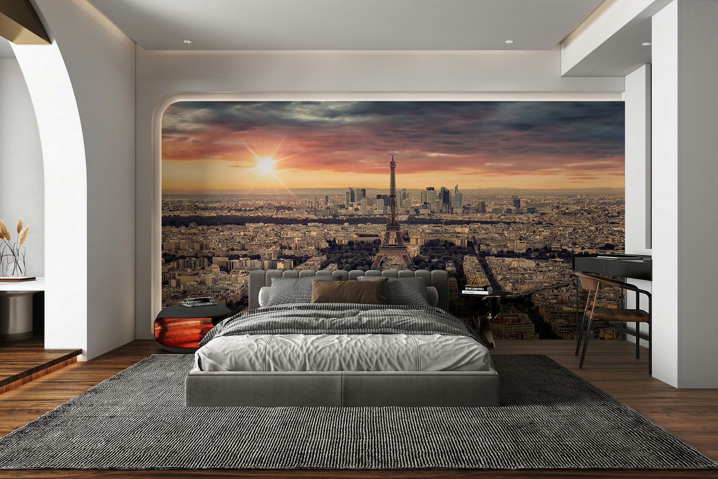 A classic city scene wallpaper for walls.

