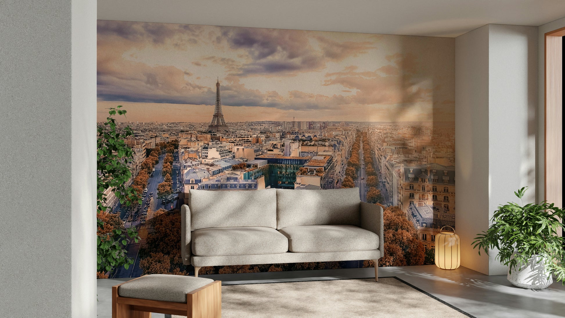 A classic city view wallpaper for walls.

