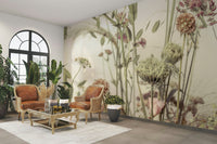 An artistic nature inspired mural for home decor.


