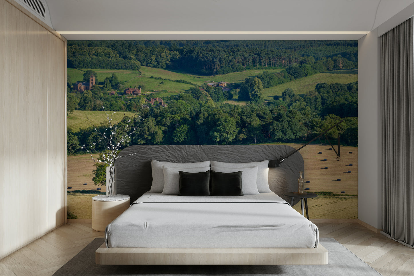 A classic landscape wallpaper for walls.

