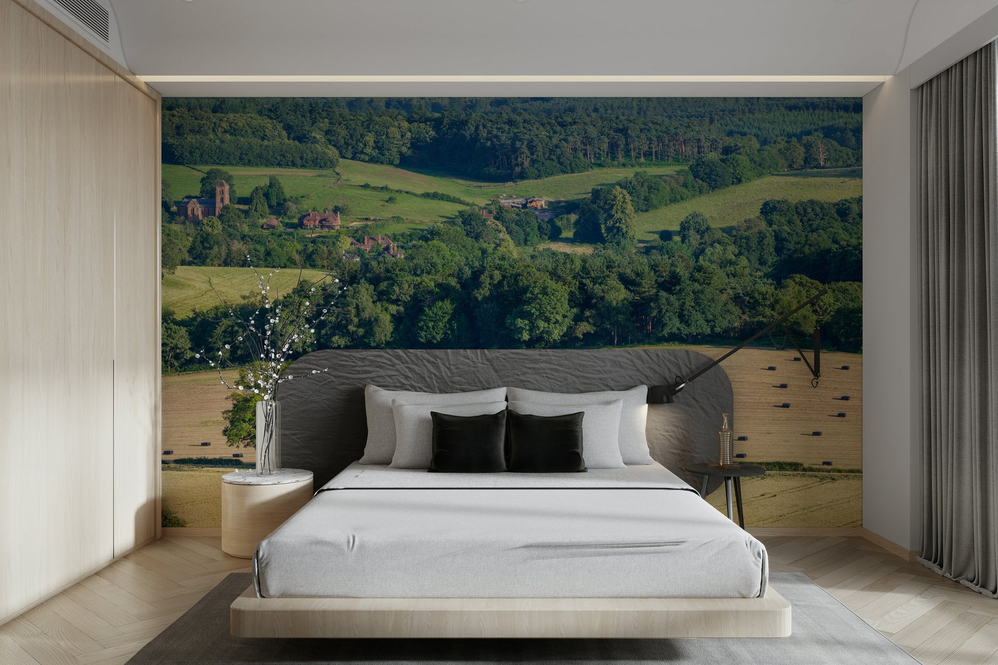 A classic landscape wallpaper for walls.

