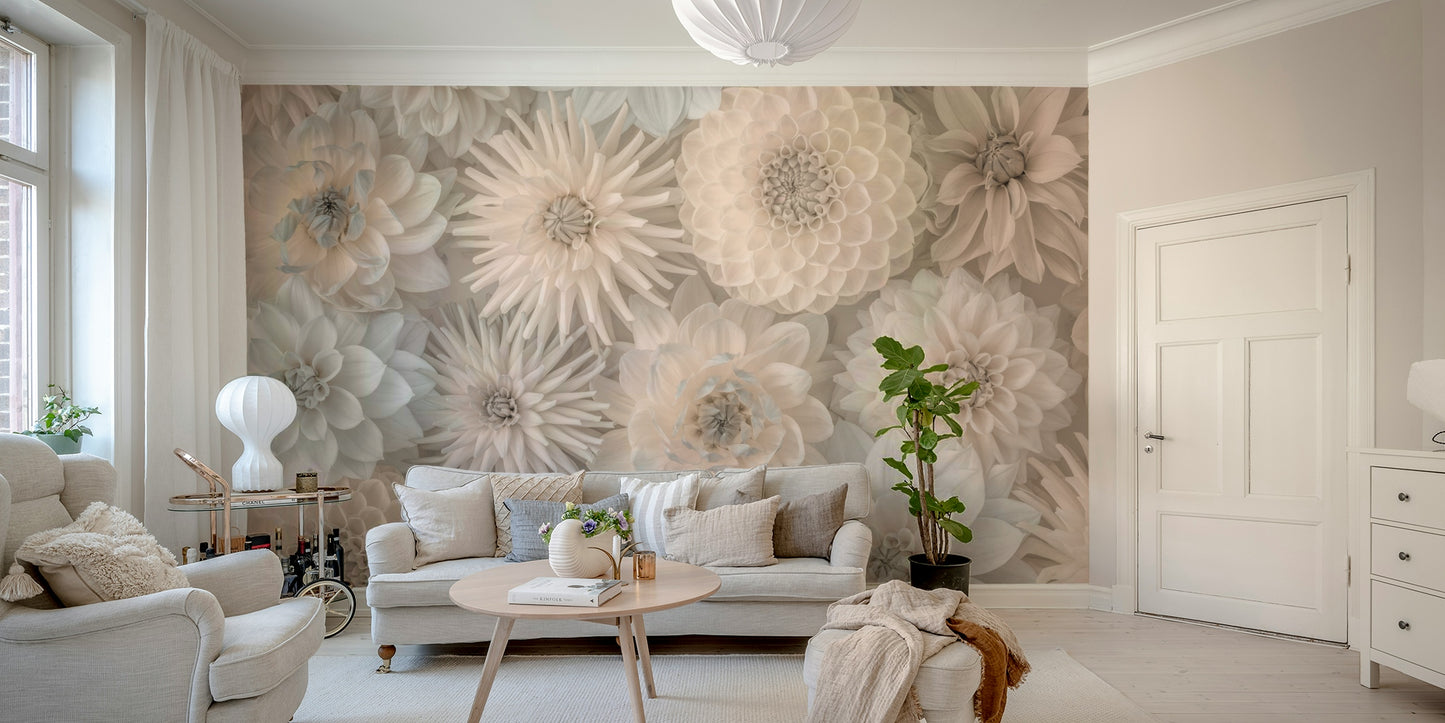 Lush Dahlia Tapestry Wall Mural