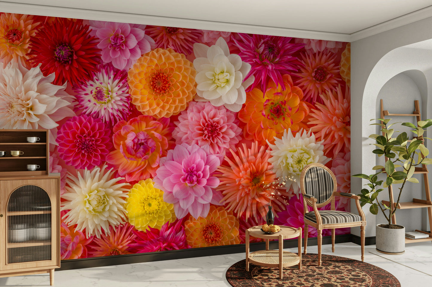 Floral Flourish Wall Mural