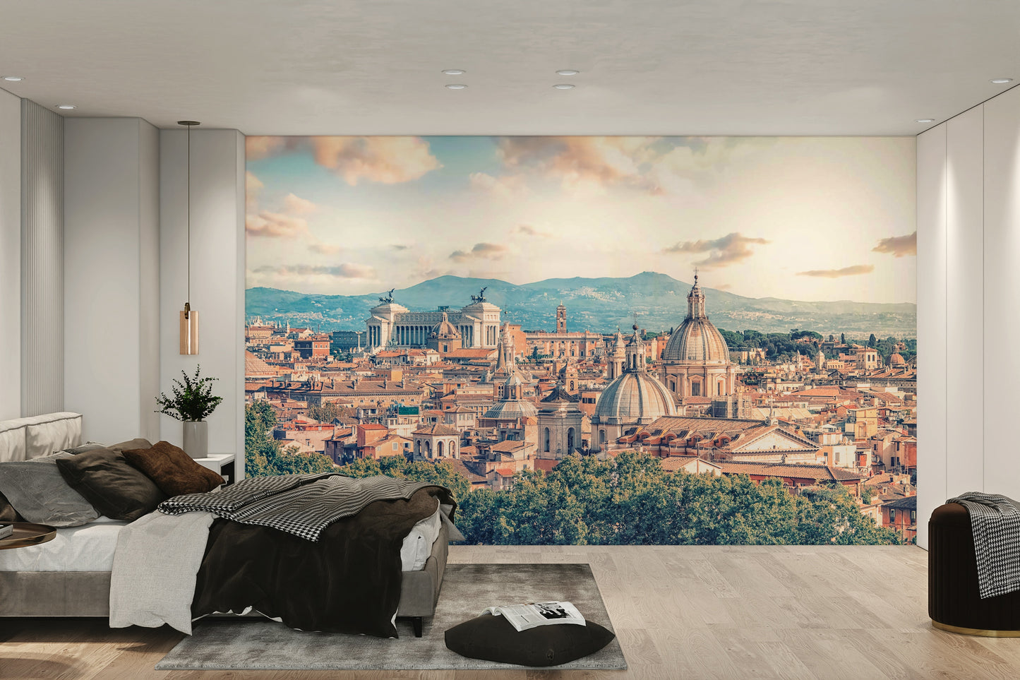 Eternal City: Roman Skyline Canvas Wall Mural