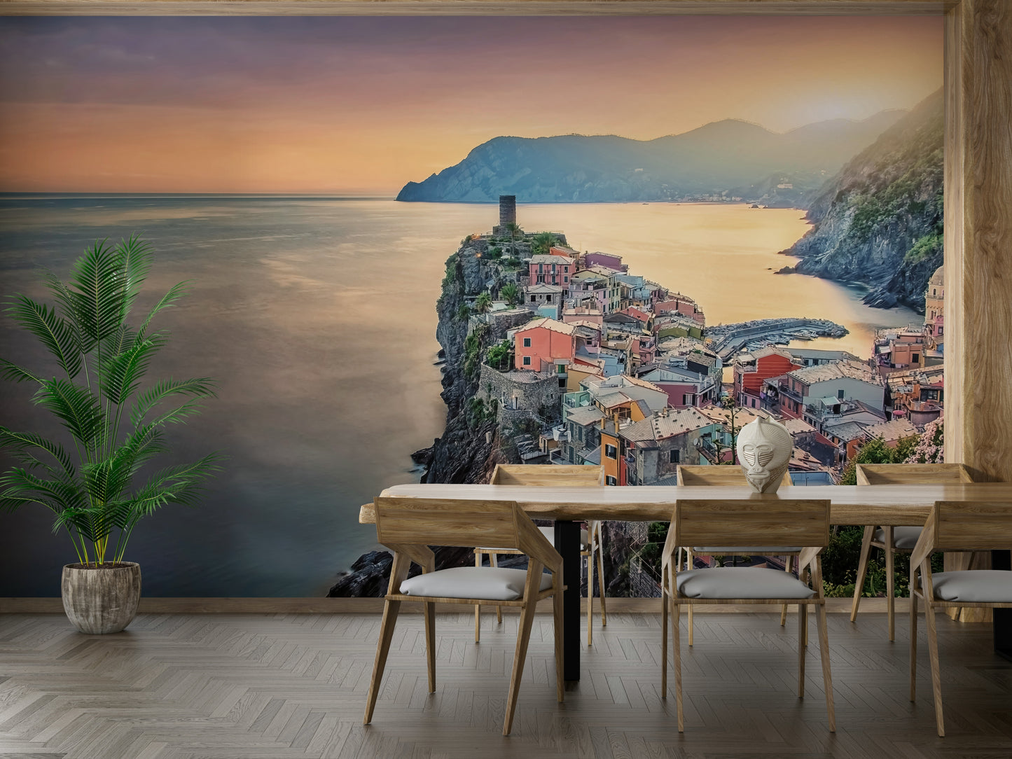 Cliffside Village Dream Wall Mural