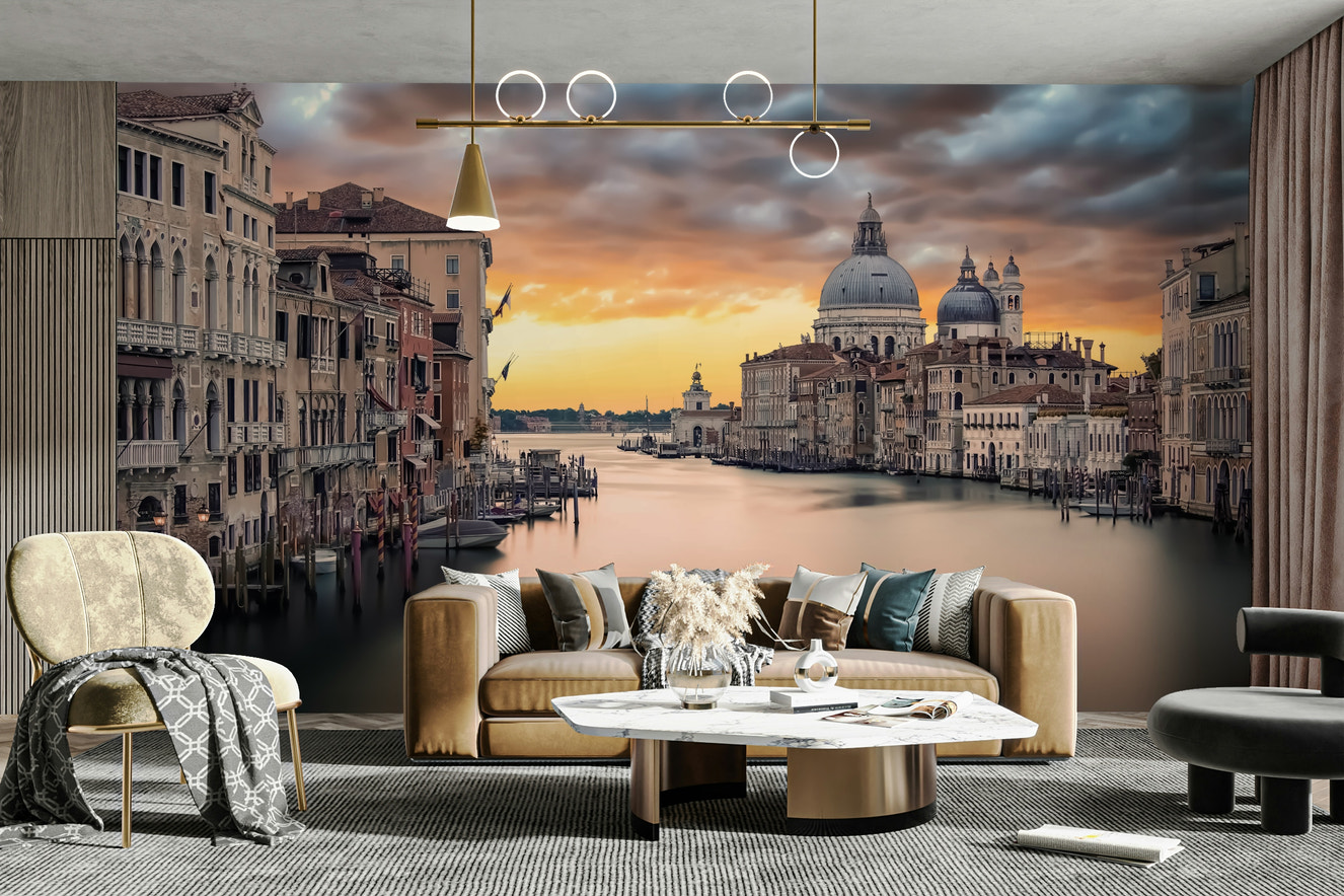Grand Canal Sunset Wall Mural