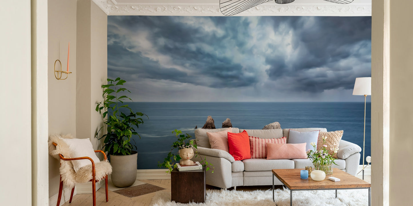 Moody Ocean Vista Wall Mural
