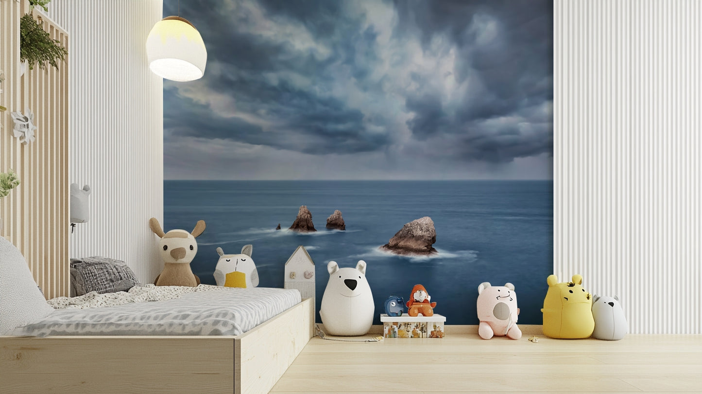 Moody Ocean Vista Wall Mural