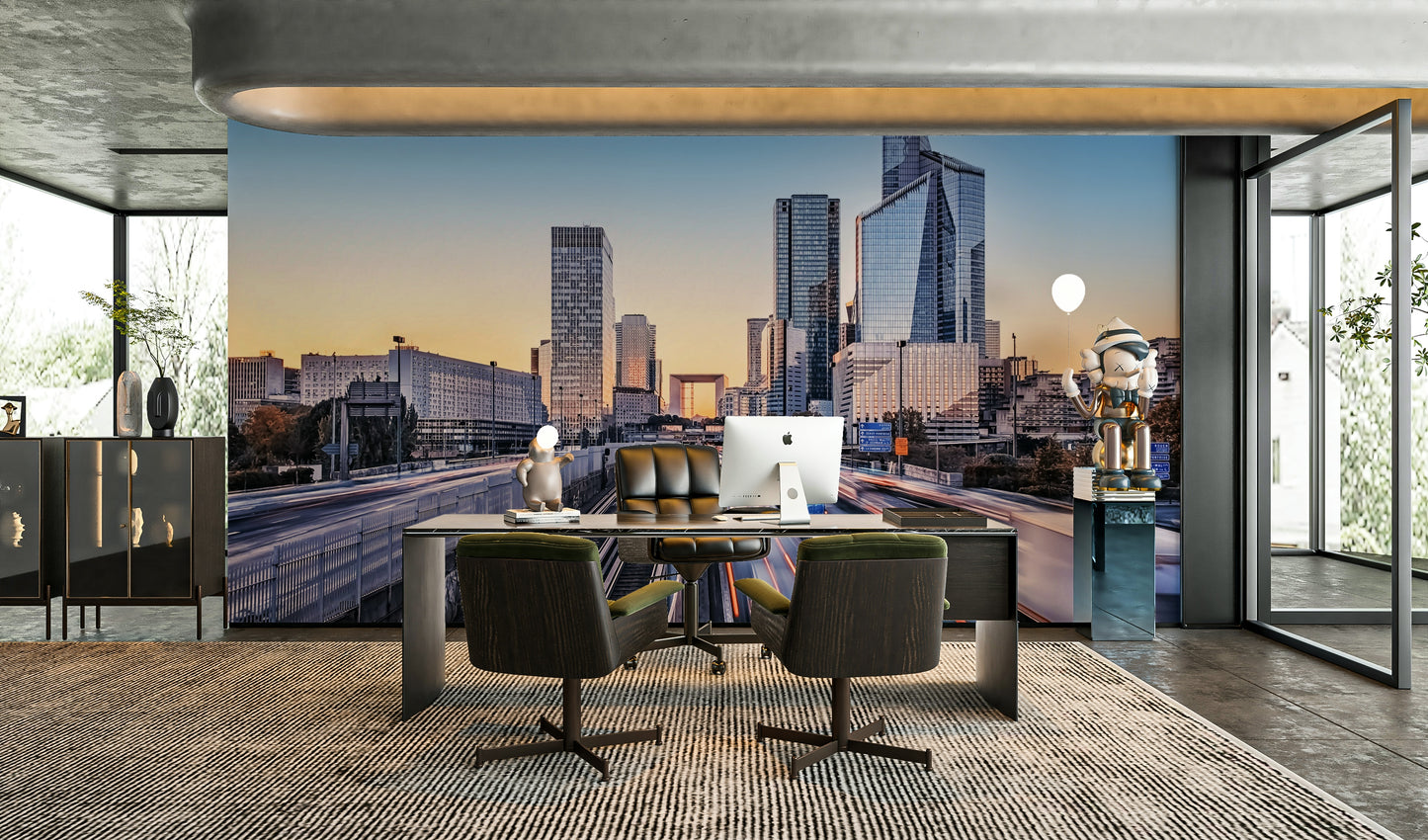 Metropolis Dawn Wall Mural