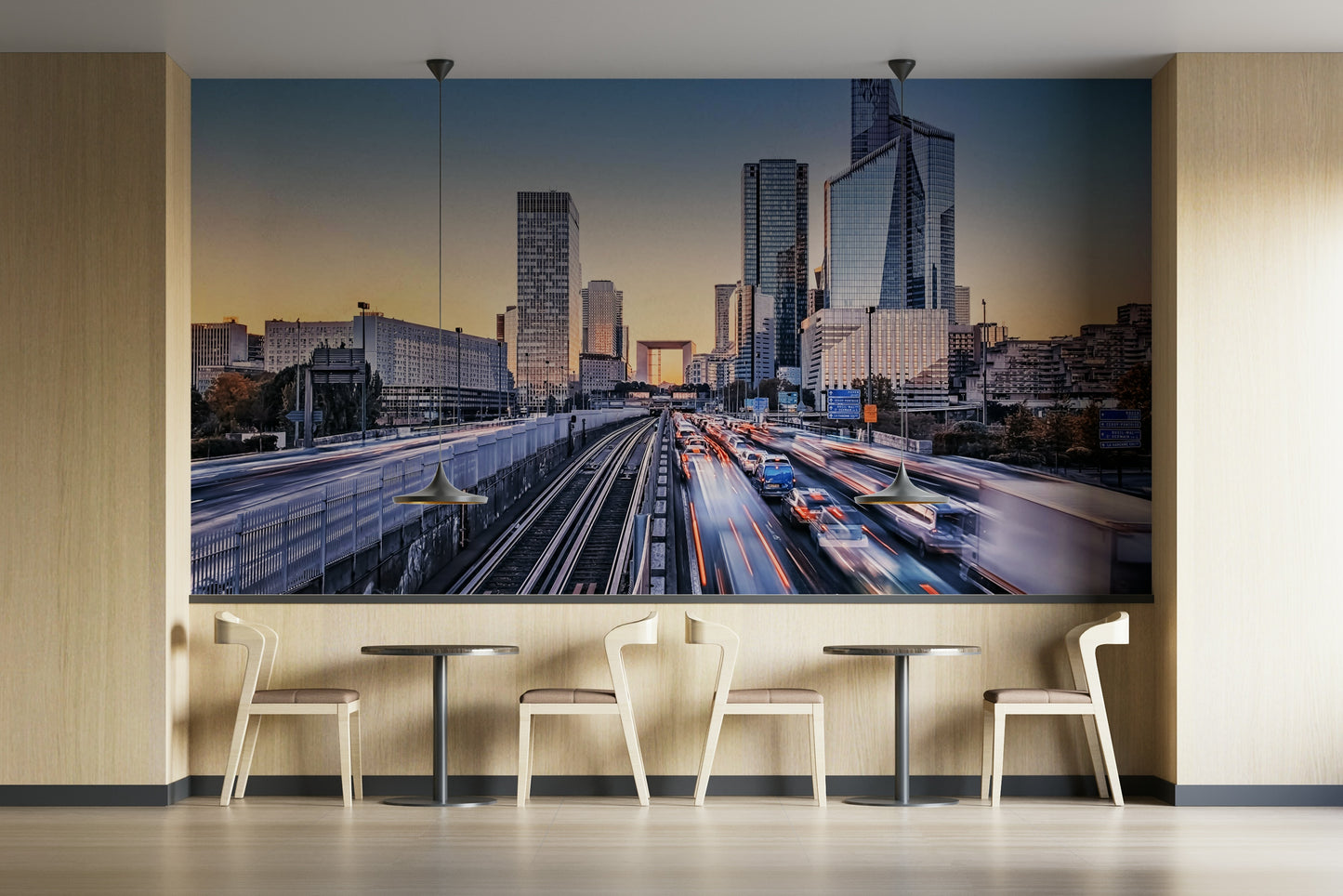 Metropolis Dawn Wall Mural