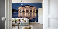 A serene traditional architecture wall mural for your decor.

